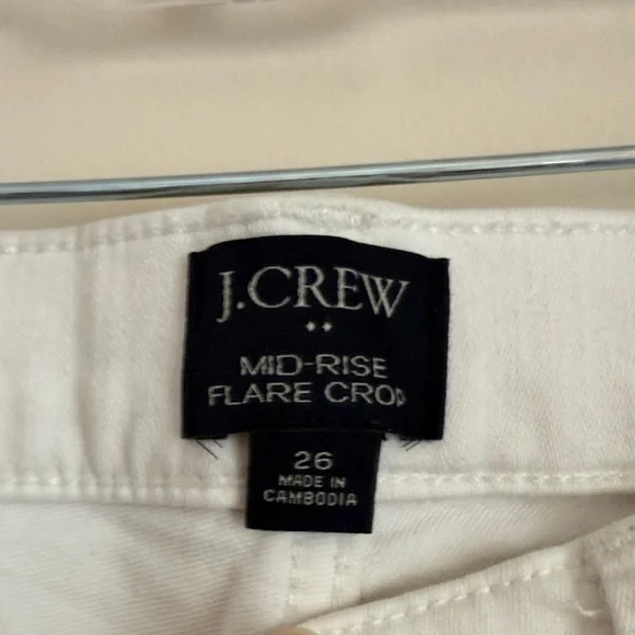 J. Crew Women's Straight Leg Jeans in White - Picture 2 of 3